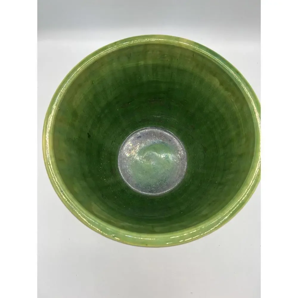 Weller Clinton 1900s Green Glazed Jardiniere Planter - Picture 3 of 4